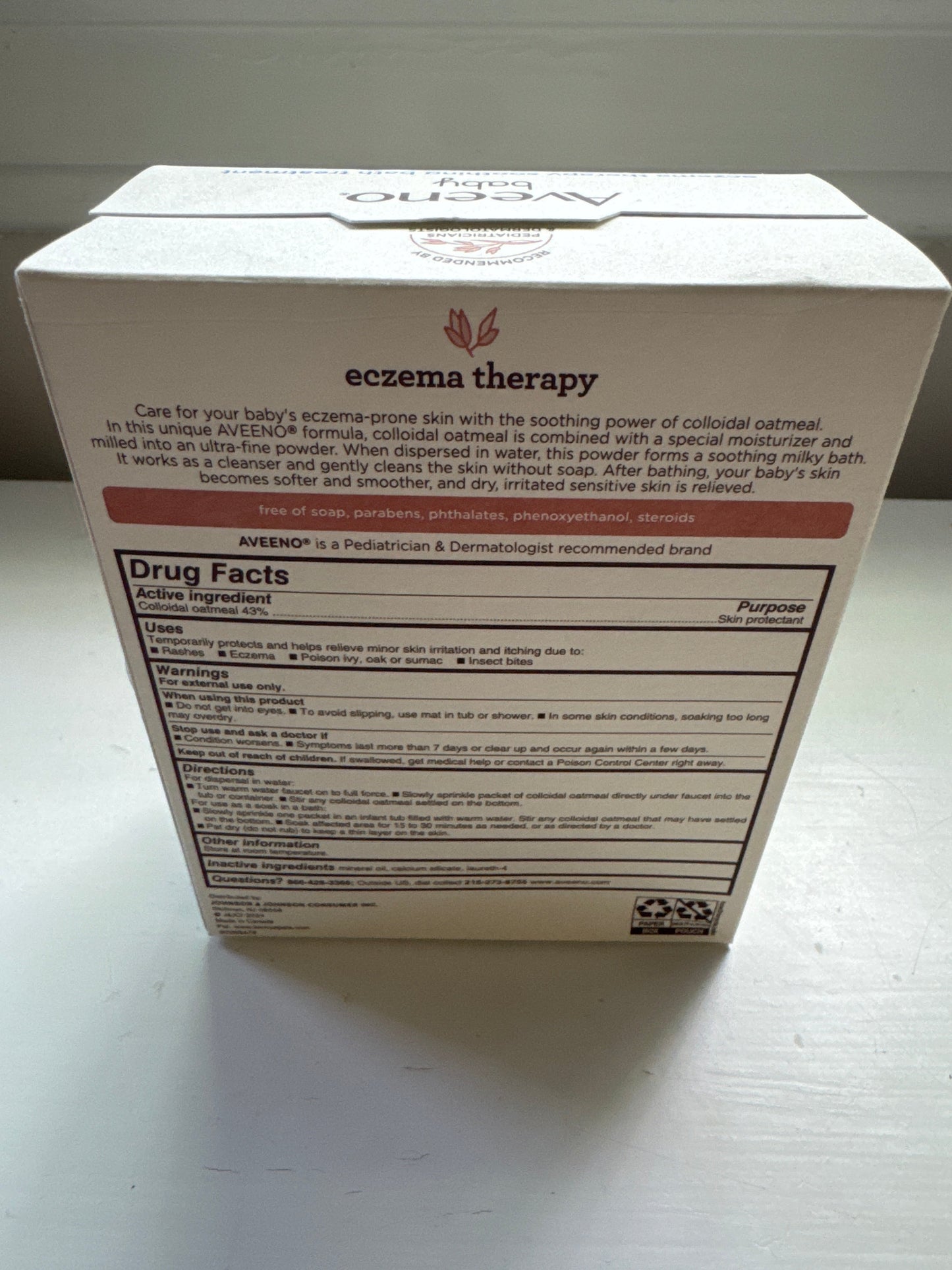 Seller #127 Aveeno baby eczema therapy bath treatment