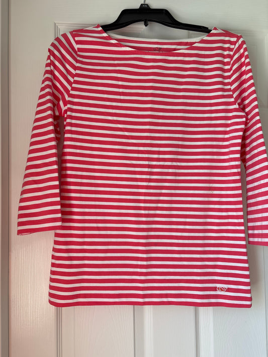 Seller #62 Women's Vineyard Vines pink striped top sz small
