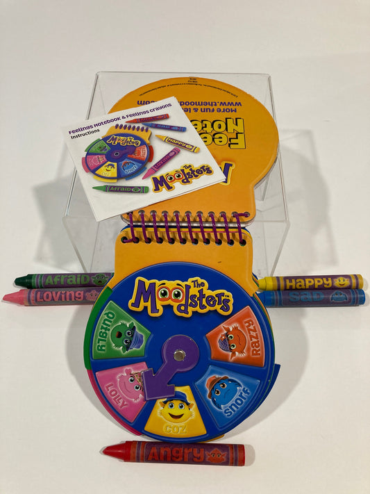 #119-The Moodsters Feelings Notebook & Crayons