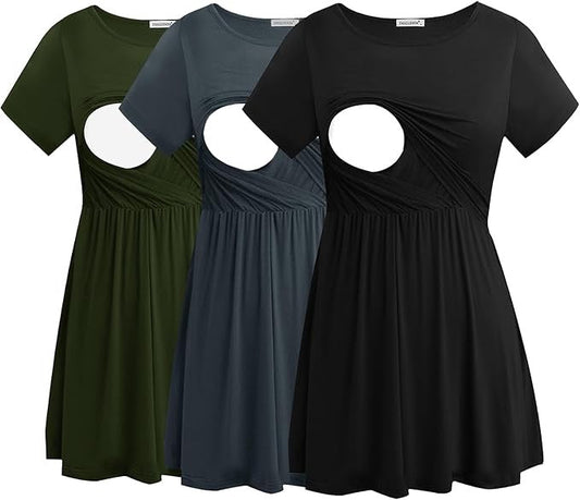Seller #105 - Women's Medium Smallshow Nursing Shirt Bundle EUC and NWT