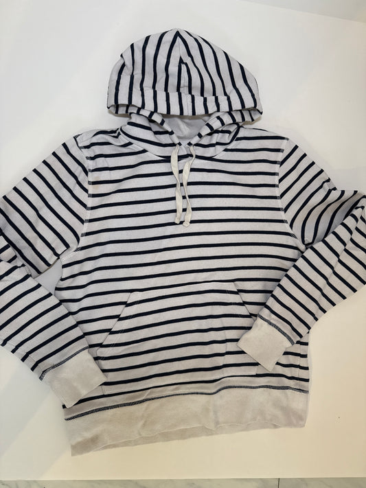 #96 Womens Navy Striped Hoodie Size S
