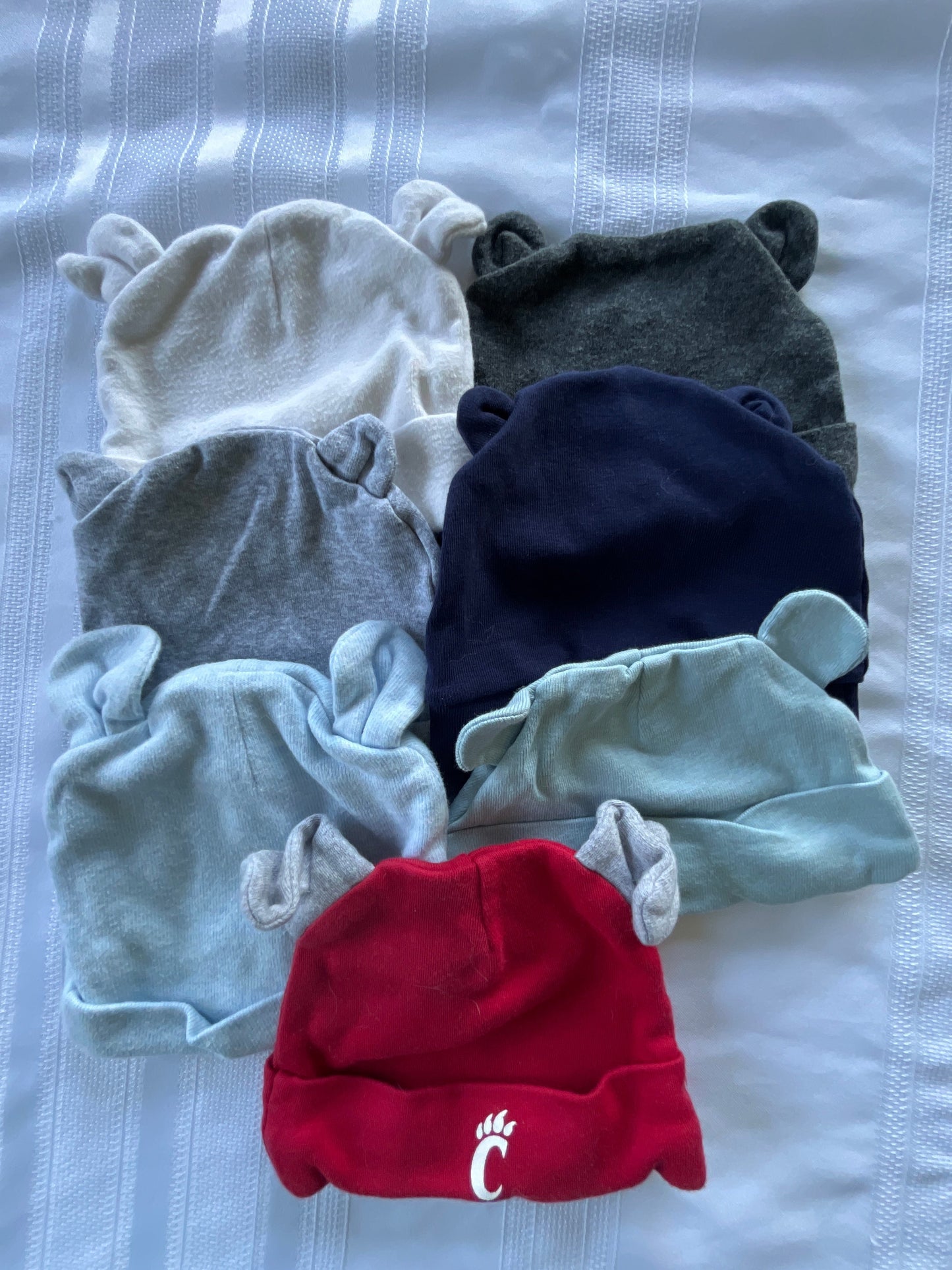 #57  Boys Newborn hats EUC