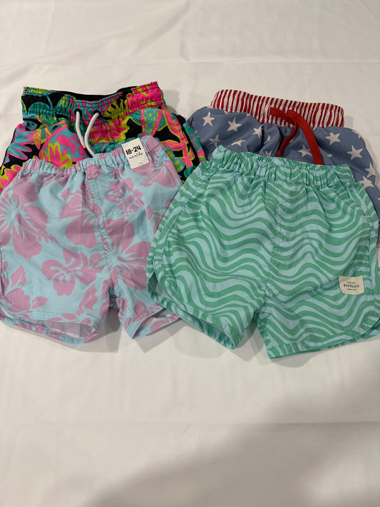 Seller 16 lot of 4 swim trunks 3t
