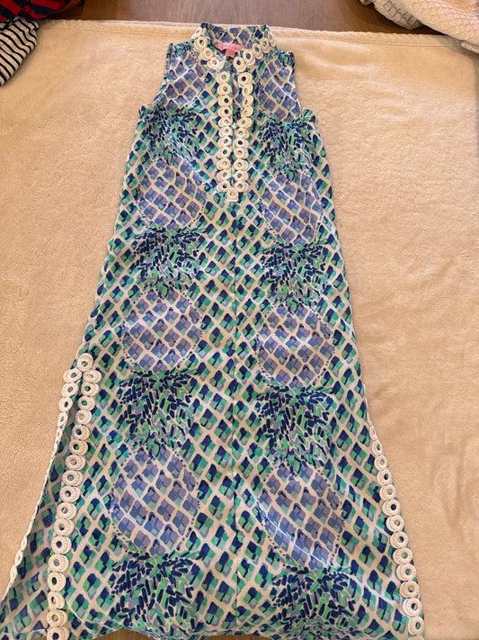 #81 Girls 5 Lilly Pulitzer maxi dress euc