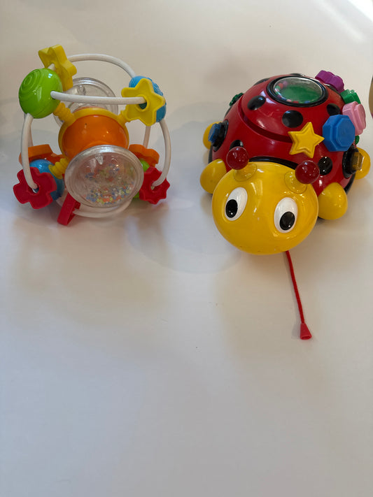#170 toy bundle—shaker toy and musical turtle