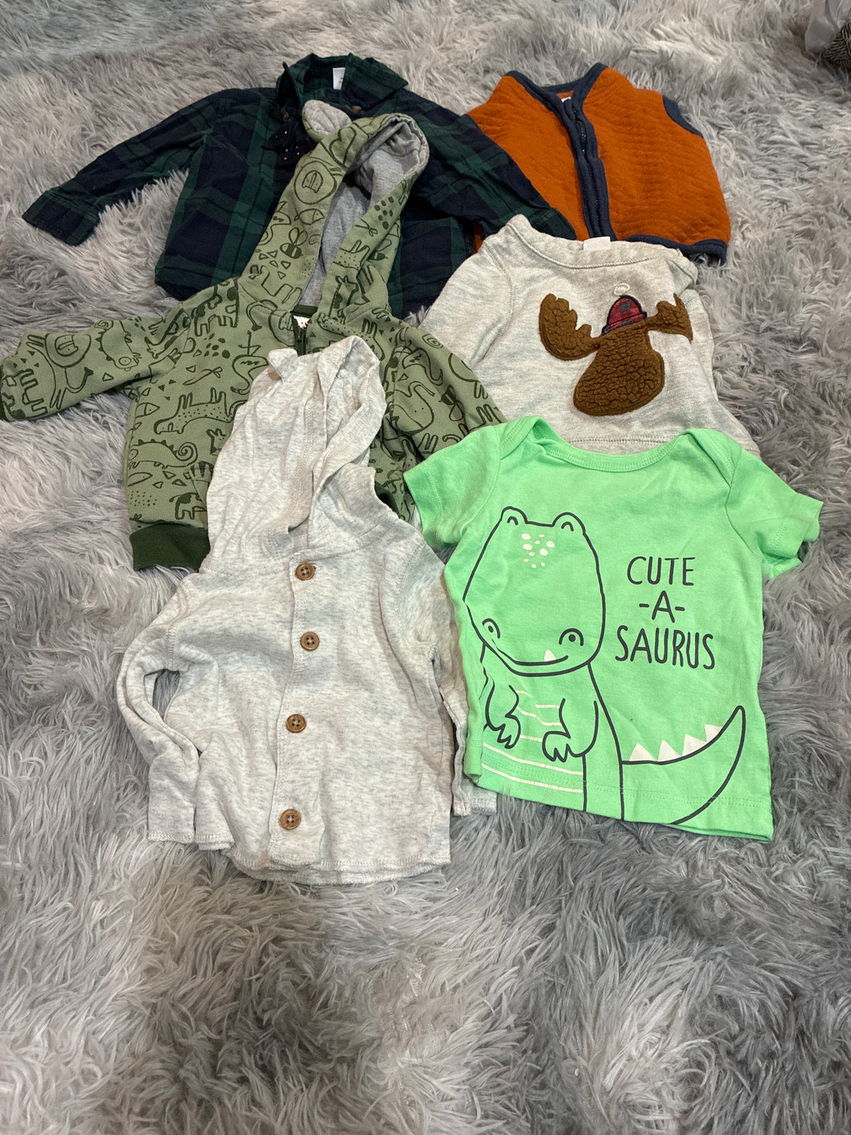 SCO46-festive fall tops/sweatshirts-gender neutral-3-6 months-6 pack
