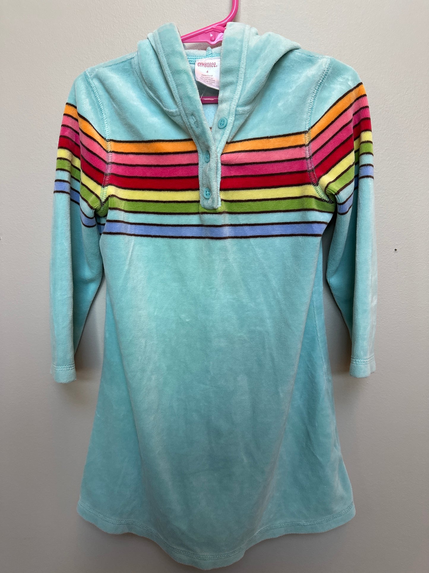 #130 Gymboree Sz 4 Girls Dress with Hood