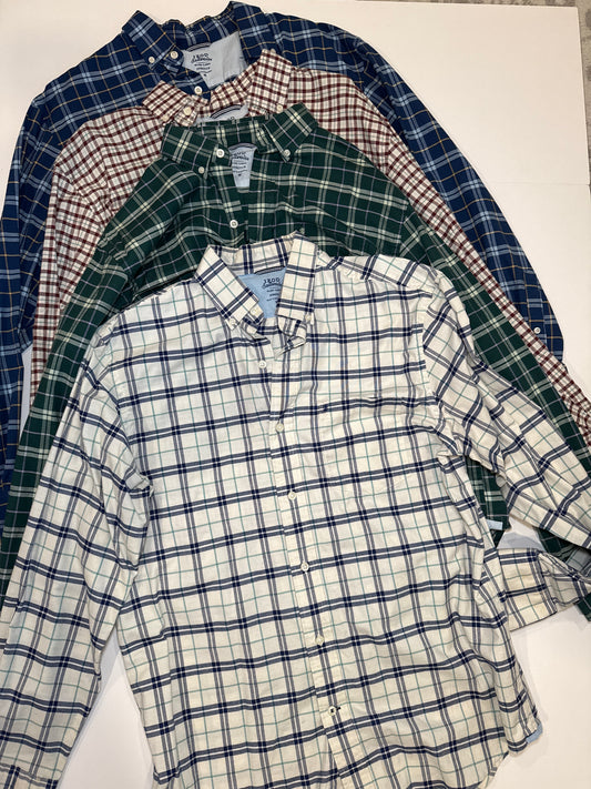 #96 Men’s Izod Plaid Button Down Set of 4 Medium M