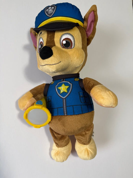 Seller #216, Paw Patrol snuggle up talking Chase NWOT