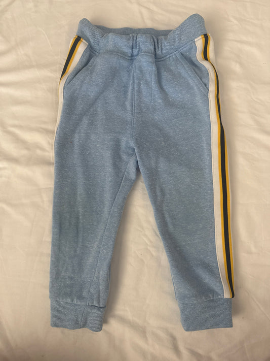 Seller # 19 Old Navy Joggers with white, navy and yellow stripe on the sides Boys 2T