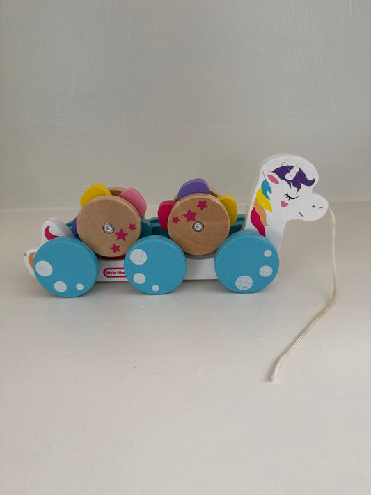 Seller #127 Little tikes pull along unicorn toy