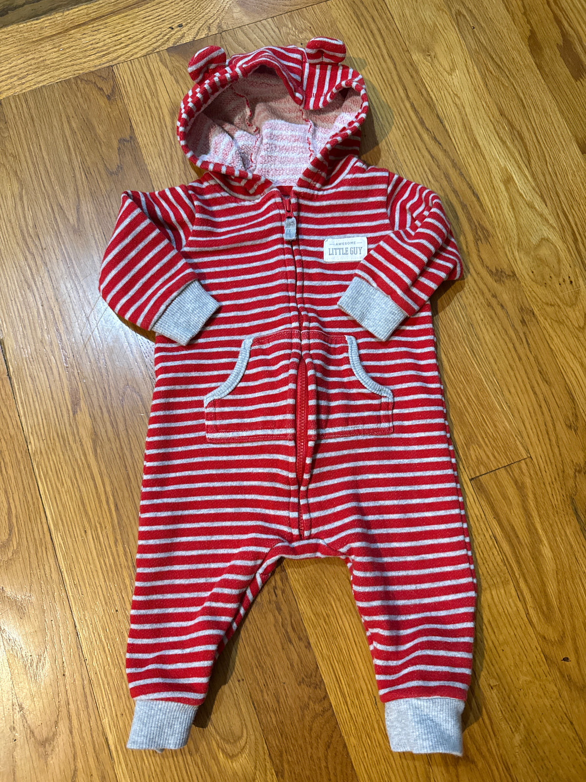 Seller # 152 - boys Carter’s 6 months striped bear outfit