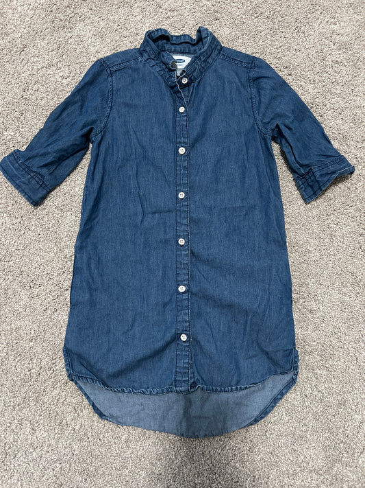 #99 Girls Old Navy Demin Dress (with pockets) Size XS (5)