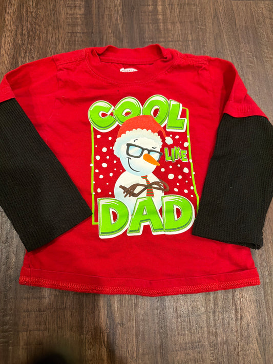 #107 2t holiday long sleeve shirt