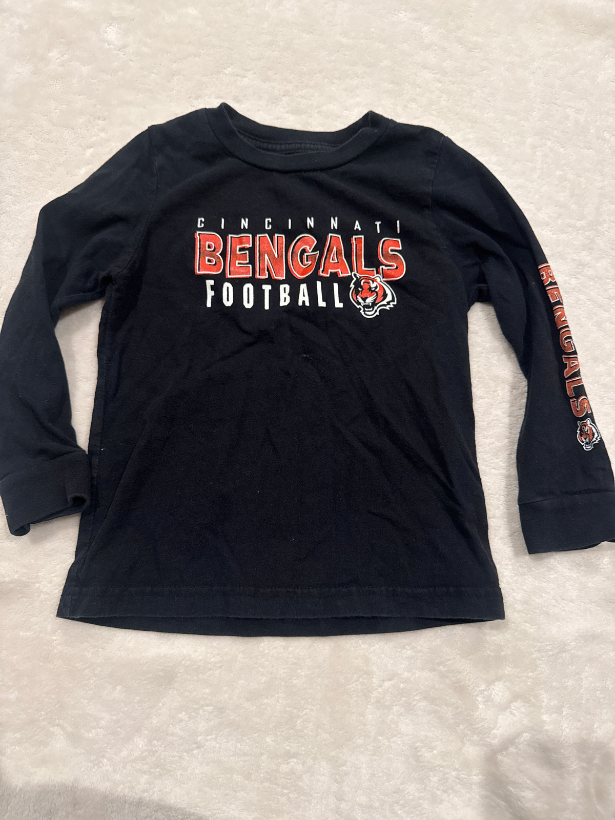 #81 Boys 4 Bengals long sleeve