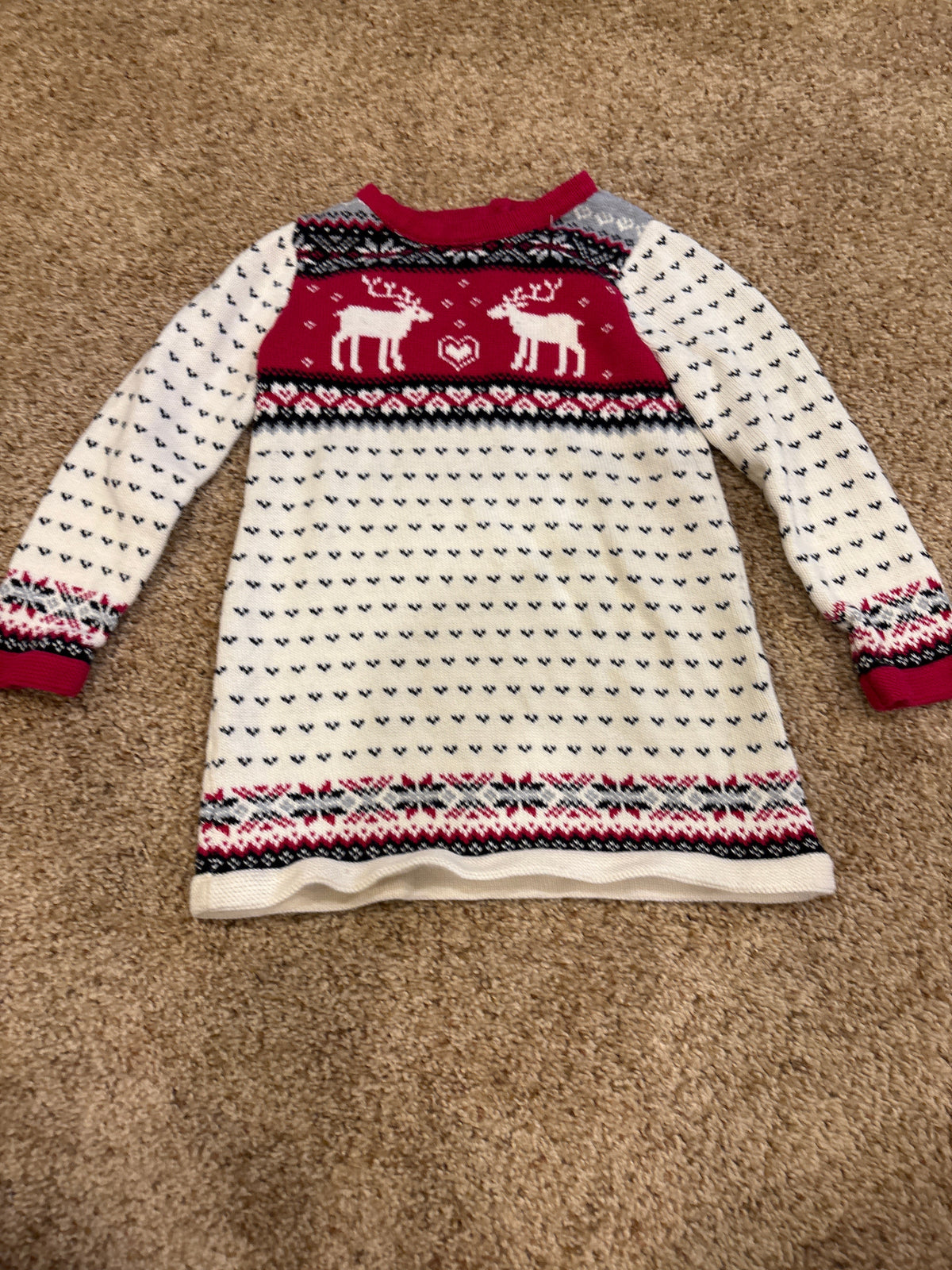 #47, girls 5T holiday sweater dress