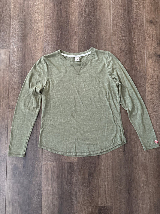 #173-reduced HOMAGE women's long sleeve T size M, green
