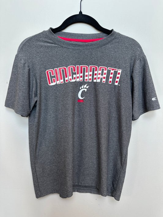 #130 University of Cincinnati Youth Sz 12/14 Dryfit Crewneck TShirt