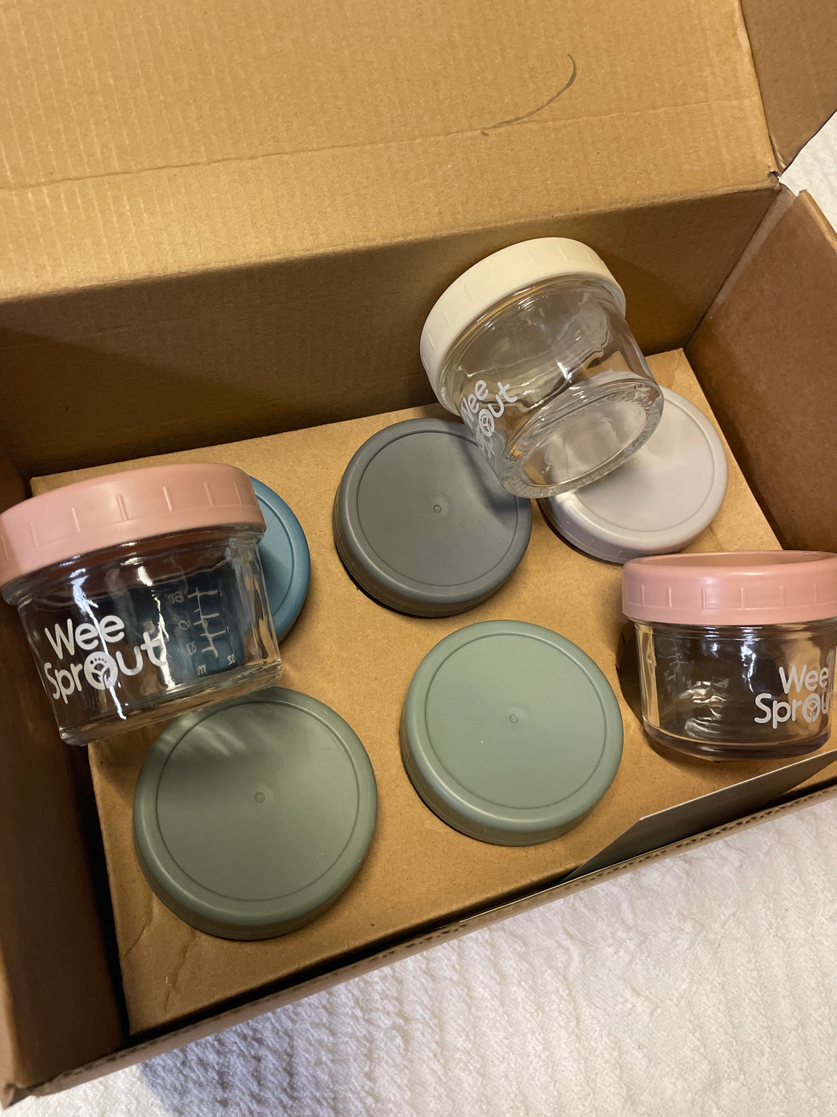 Seller #57 Wee Sprout glass baby food containers