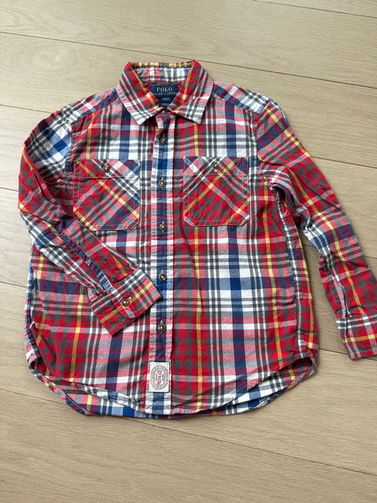 Seller #216 Boys plaid Polo Ralph Lauren button down, sz 4T EUC