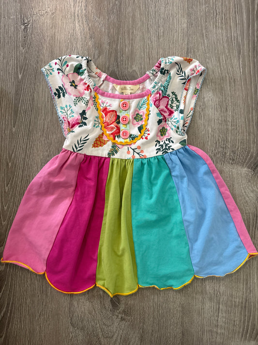 #149 Girls 12-18m Matilda Jane color block dress