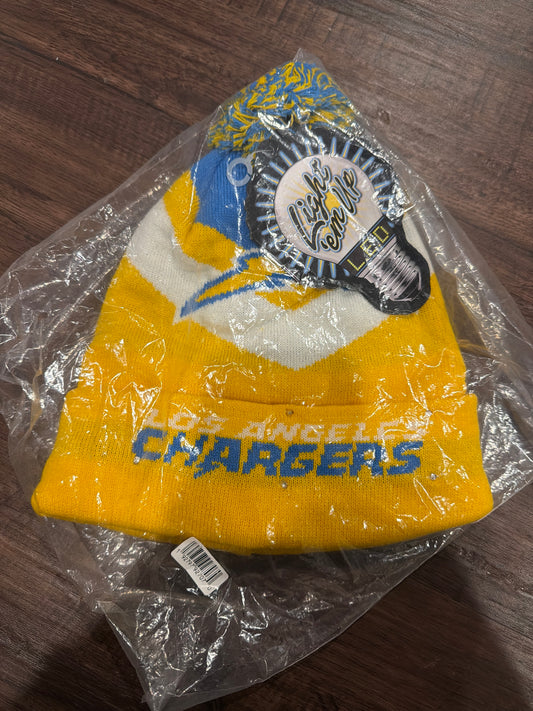 #107 nwt NFL Los Angeles Chargers light up hat