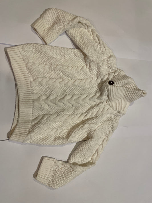 #126 Boys 5T Gymboree cream sweater EUC