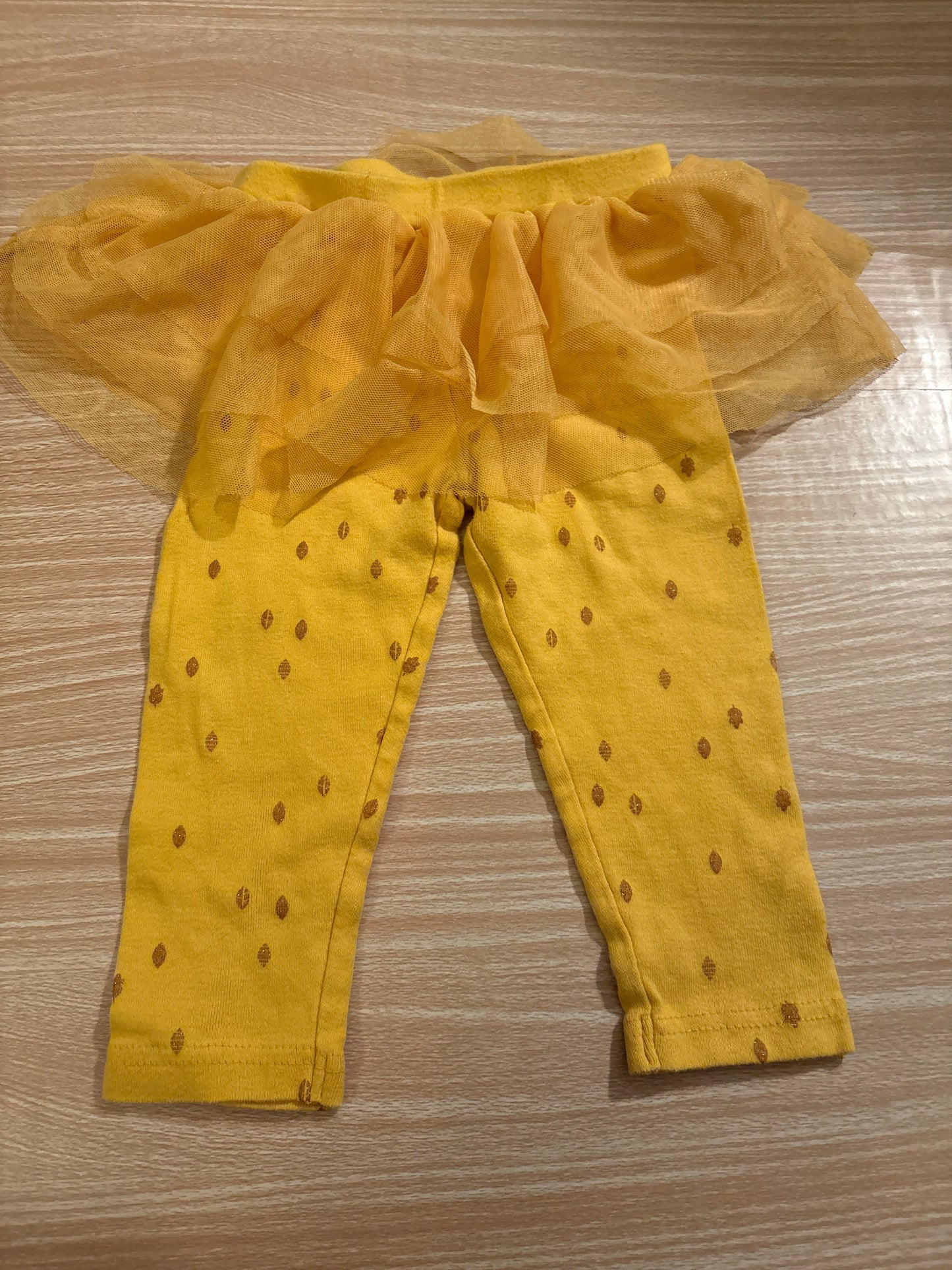 #102 Carters Just One You Yellow and White Thanksgiving Outfit 12 months