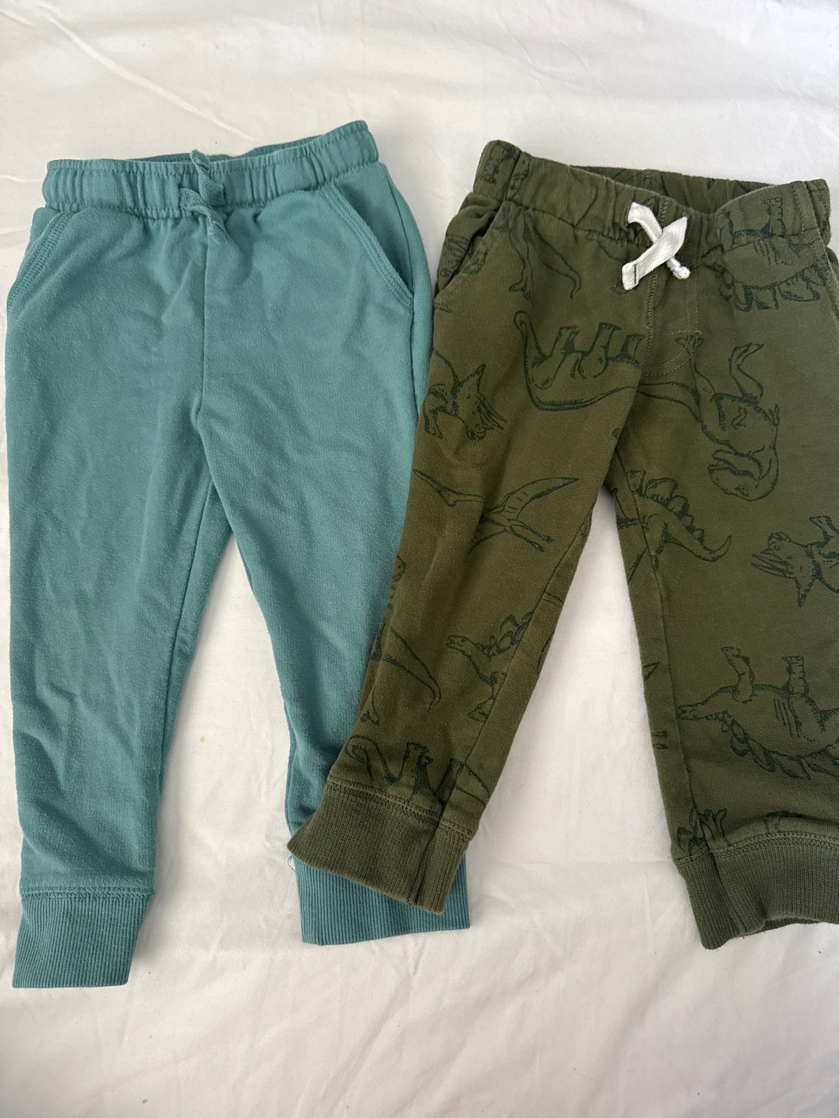Seller #19 Green and Dinosaur Joggers Boys 2T