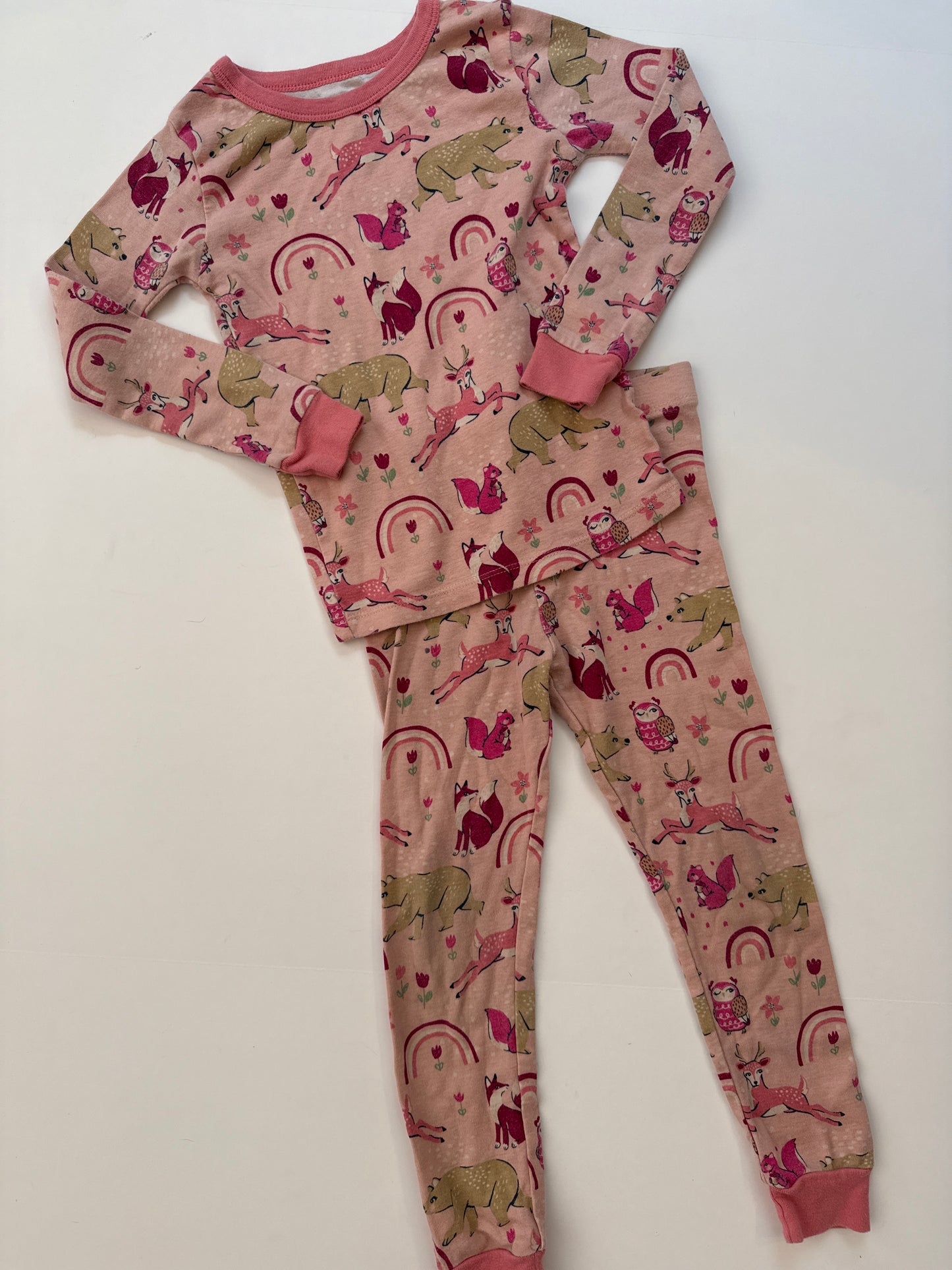 #96 Girls Woodland Animal PJs 4T