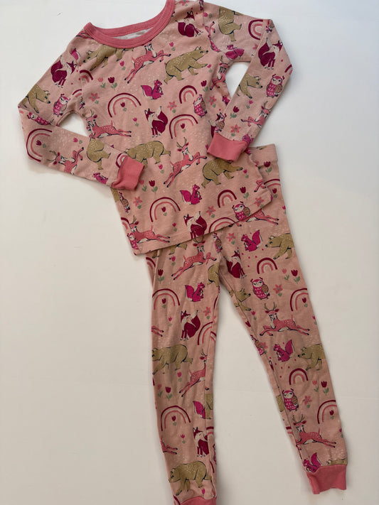 #96 Girls Woodland Animal PJs 4T