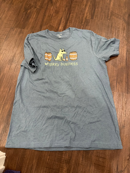 #107 nwot mens size XL teddy the dog tee shirt