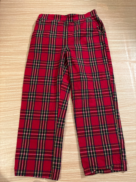 #102 Classic Whimsy Boys Red Christmas Plaid Pants size 8
