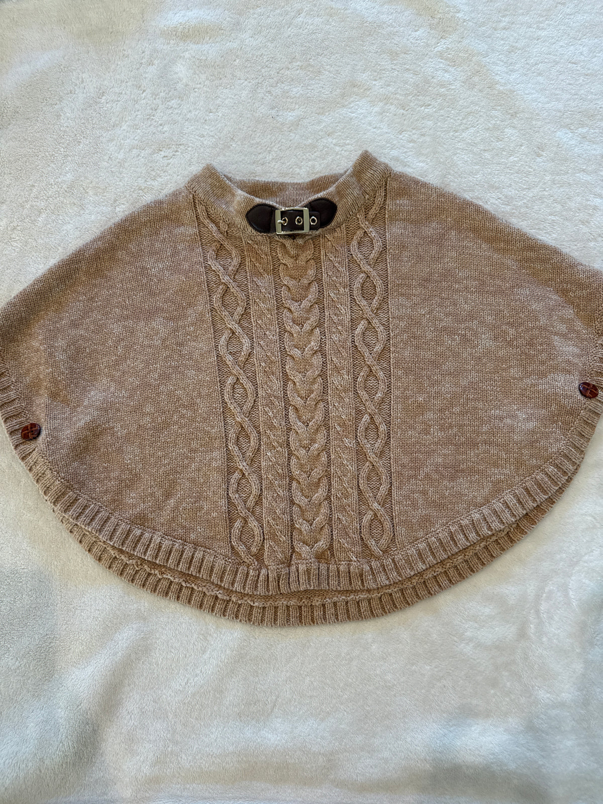 #81 Girls 4 Hope and Henry poncho sweater so adorable for fall photos euc