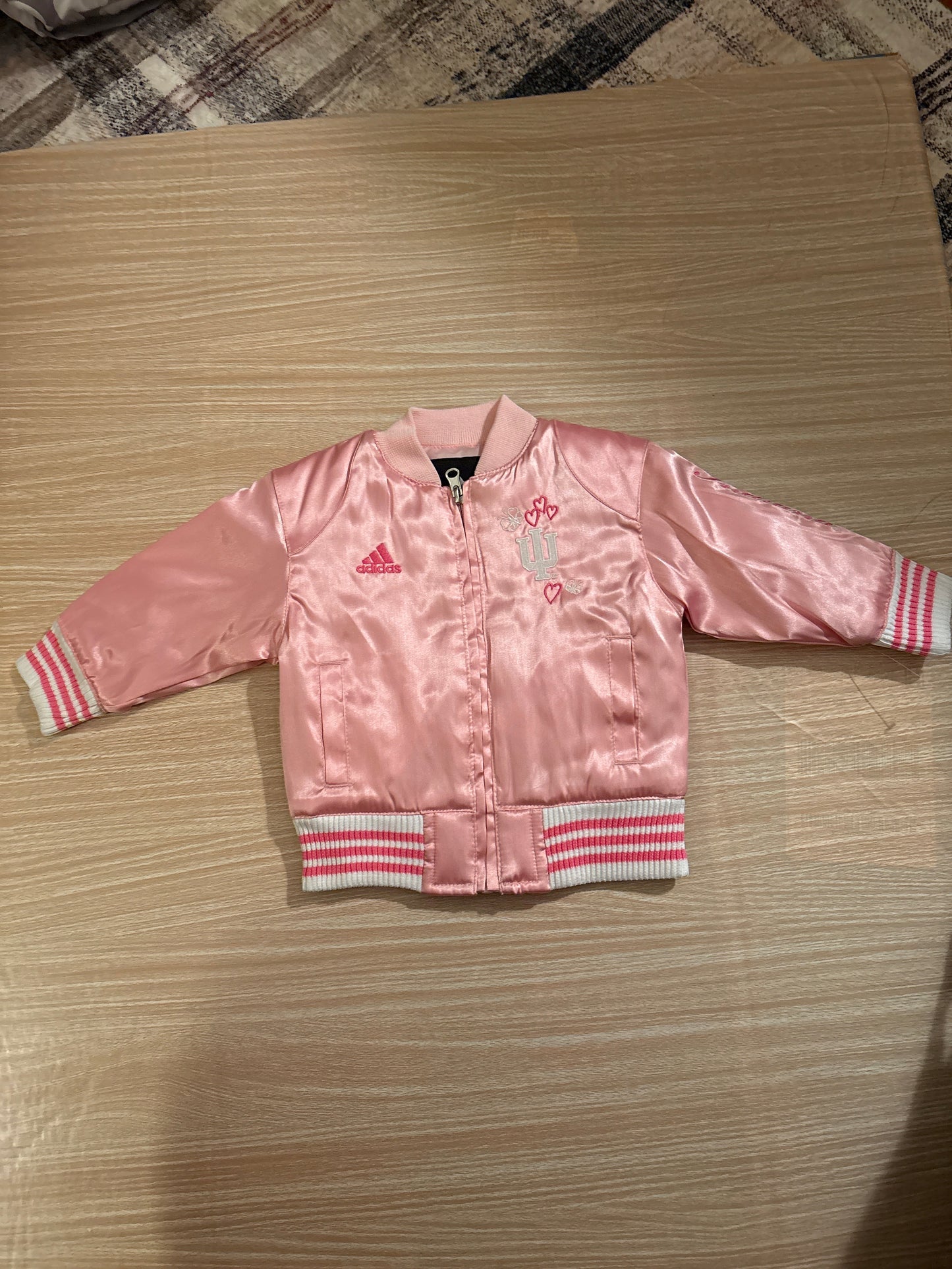 #102 Adidas Pink IU Jacket Baby Girl 18 months