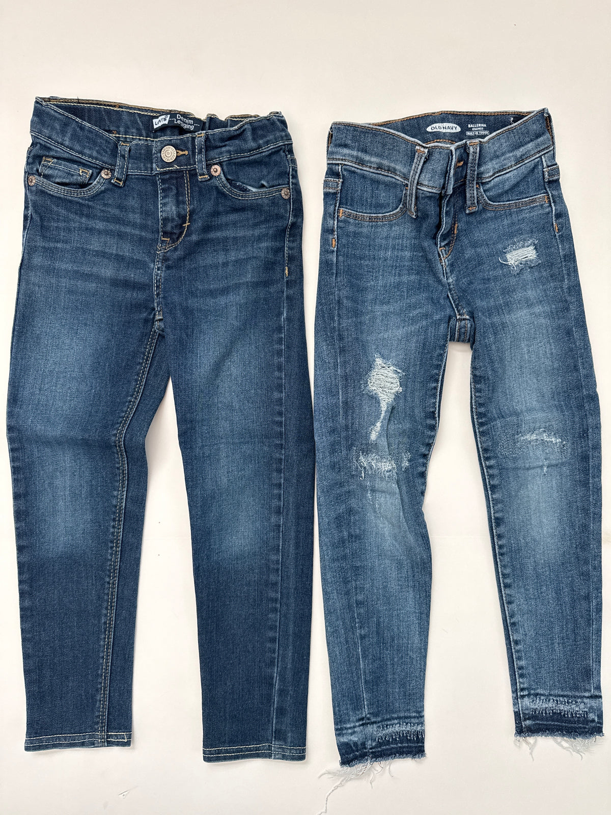 #64 Levi and Old Navy Adjustable Jean Set Size 5