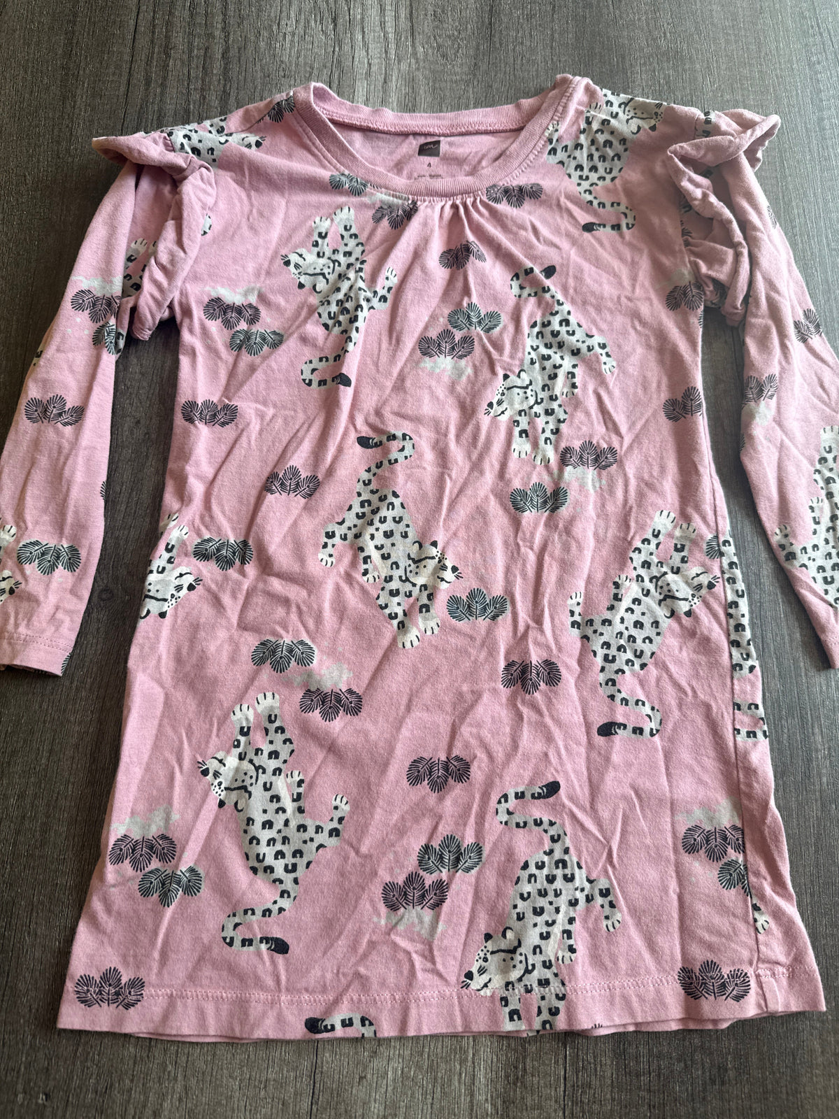 #145-  4T Tea Lepard Dress