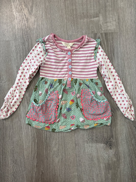 #149 girls Matilda Jane size 2 fall acorn shirt