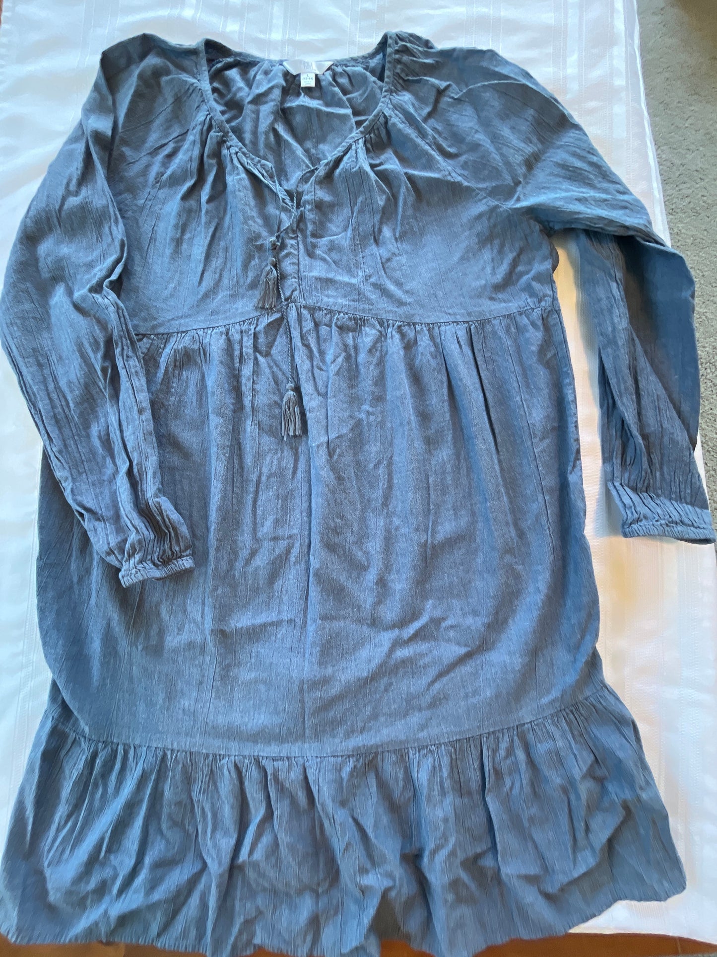 #57  Women’s large lightweight  Jean dress EUC REDUCED