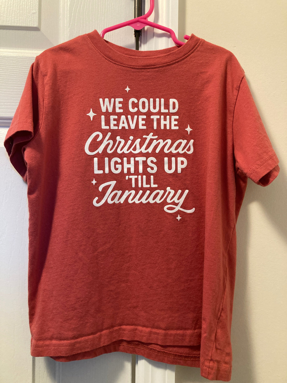 Seller #60 Girls 6/7 Taylor Swift Christmas Lights Tshirt