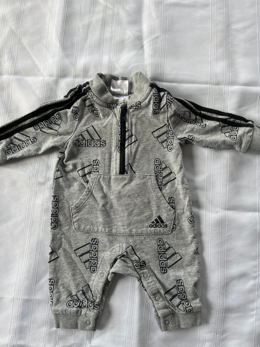#29  3 mo Boys Adidas romper EUC