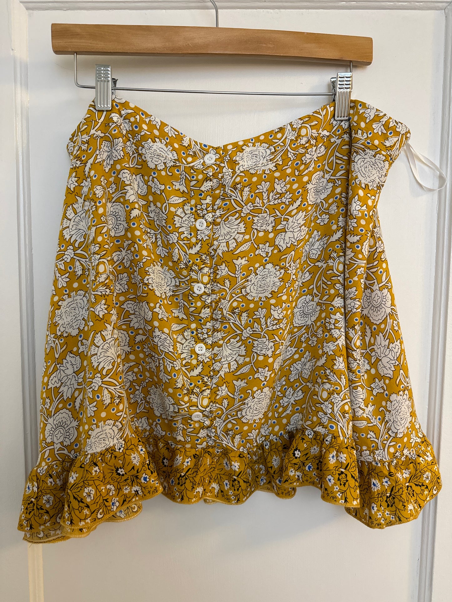 Amazon Yellow Patterned 2 Pc Skirt Set, Women's Size 3XL Runs Very Small