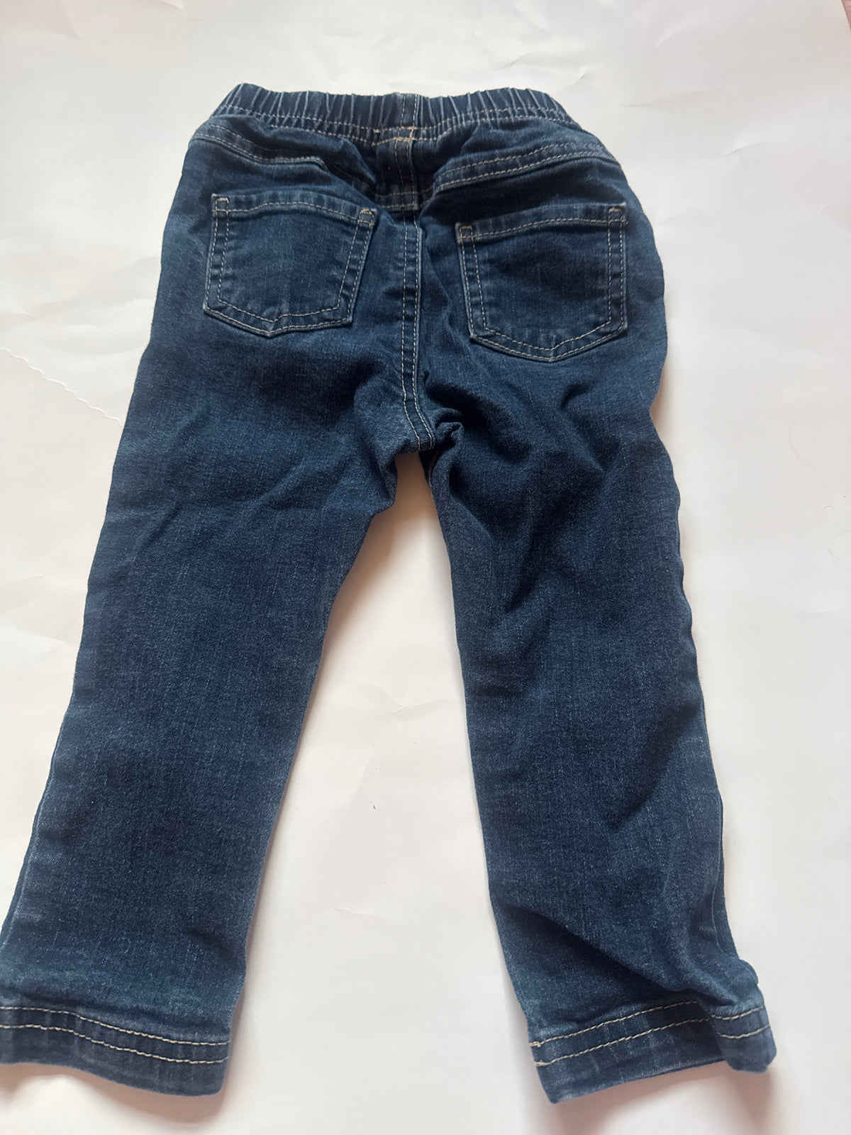 #170 Car and Jack dark wash jeans girls size 18 months