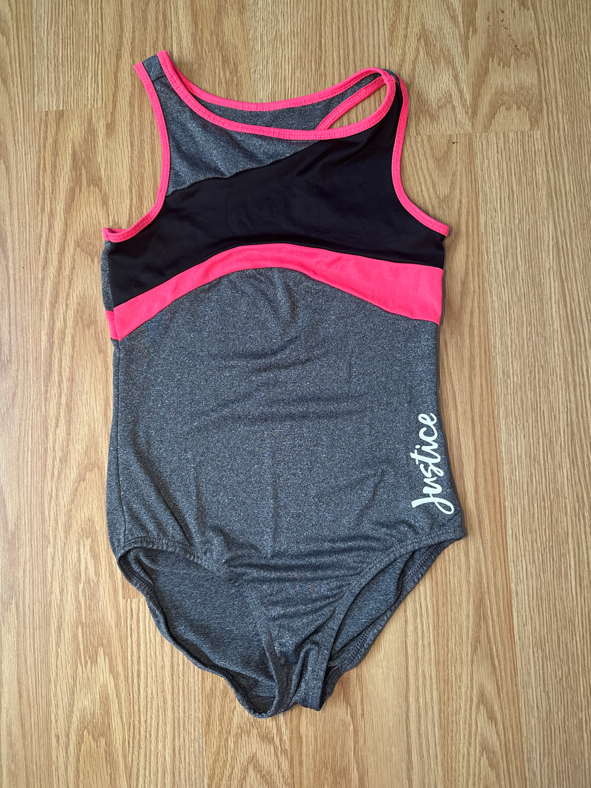 #87 Girls size 7 justice leotard EUC