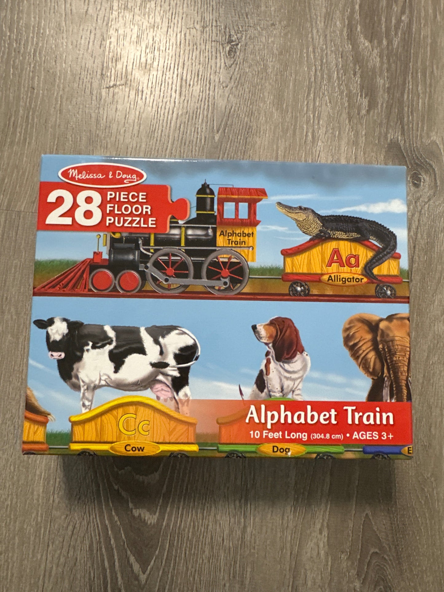 #149 reduced Melissa and Doug Animal alphabet Train a