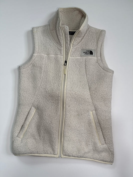 #96 Women’s The North Face Ivory Sherpa Vest XS