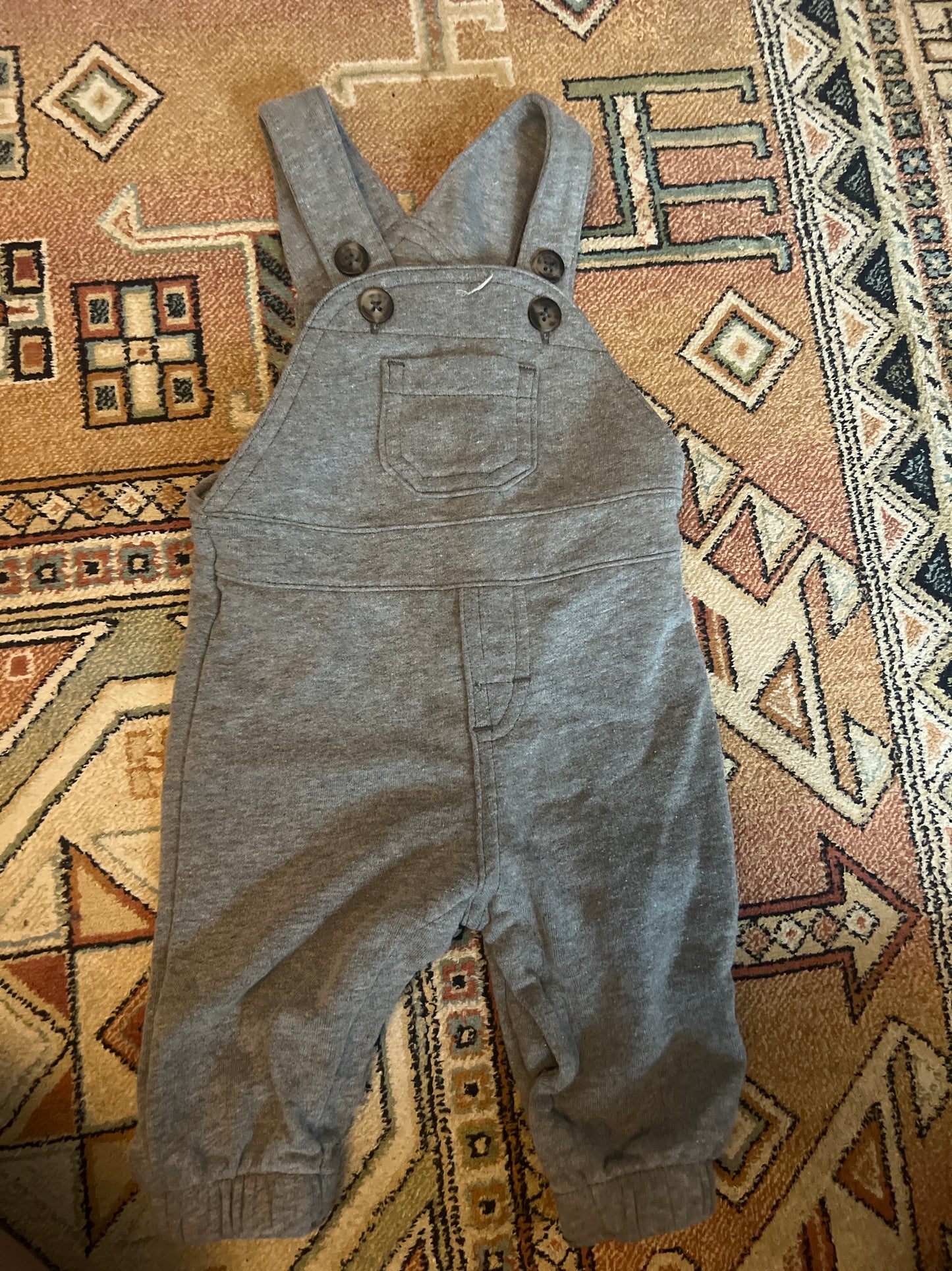 80b old navy 0-3 month soft gray overalls