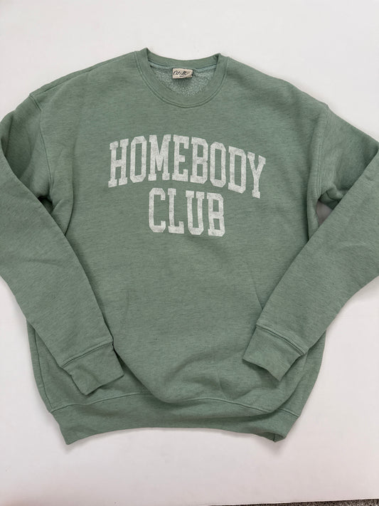 #64 Oat Collective Homebody Club Graphic Sweatshirt Size S