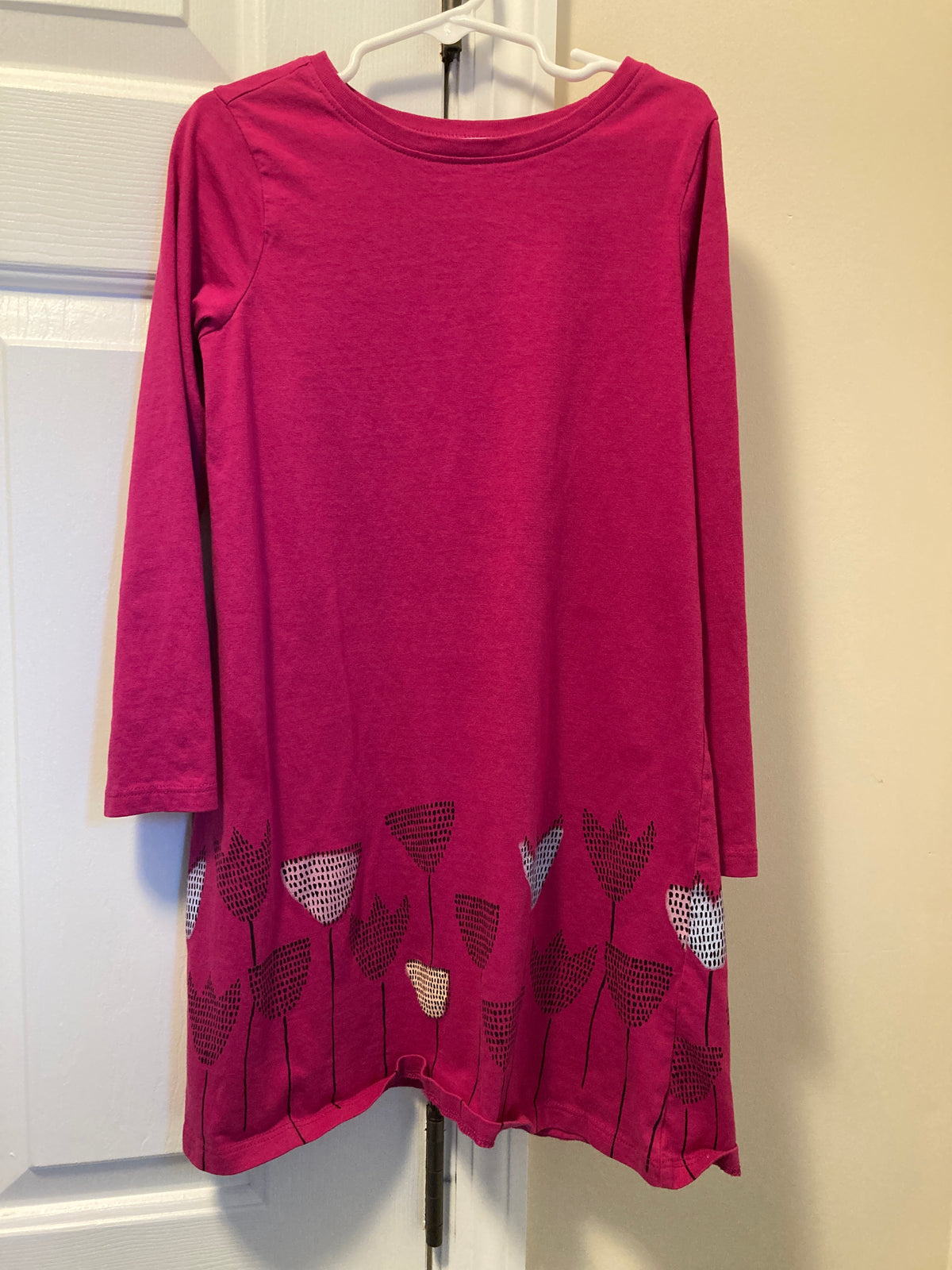 Seller #60 Girls 7 Tea Long Sleeve Dress with flowers