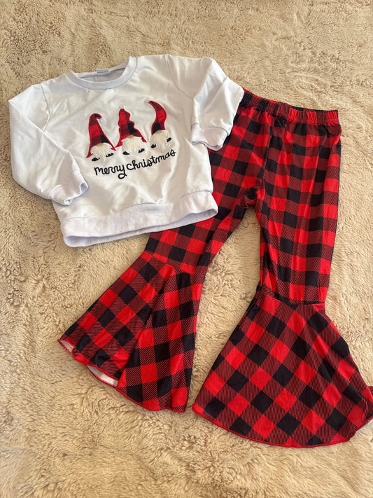 Seller 108 Girls Holiday Outfit (3/4) runs a tad big could fit 4/5 -Amazon